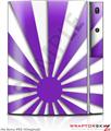 Sony PS3 Skin Rising Sun Japanese Flag Purple