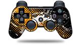 Halftone Splatter White Orange - Decal Style Skin fits Sony PS3 Controller (CONTROLLER NOT INCLUDED)