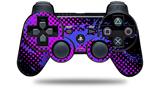 Halftone Splatter Blue Hot Pink - Decal Style Skin fits Sony PS3 Controller (CONTROLLER NOT INCLUDED)