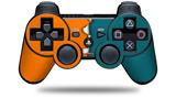 Ripped Colors Orange Seafoam Green - Decal Style Skin fits Sony PS3 Controller (CONTROLLER NOT INCLUDED)