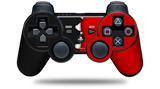 Ripped Colors Black Red - Decal Style Skin fits Sony PS3 Controller (CONTROLLER NOT INCLUDED)