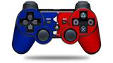 Ripped Colors Blue Red - Decal Style Skin fits Sony PS3 Controller (CONTROLLER NOT INCLUDED)