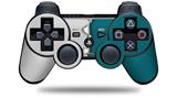 Ripped Colors Gray Seafoam Green - Decal Style Skin fits Sony PS3 Controller (CONTROLLER NOT INCLUDED)