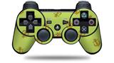 Anchors Away Sage Green - Decal Style Skin fits Sony PS3 Controller (CONTROLLER NOT INCLUDED)