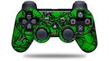 Scattered Skulls Green - Decal Style Skin fits Sony PS3 Controller (CONTROLLER NOT INCLUDED)