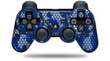 HEX Mesh Camo 01 Blue Bright - Decal Style Skin fits Sony PS3 Controller (CONTROLLER NOT INCLUDED)