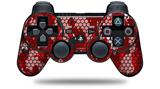 HEX Mesh Camo 01 Red Bright - Decal Style Skin fits Sony PS3 Controller (CONTROLLER NOT INCLUDED)