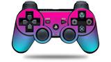 Smooth Fades Neon Teal Hot Pink - Decal Style Skin fits Sony PS3 Controller (CONTROLLER NOT INCLUDED)