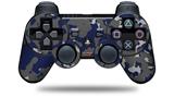 WraptorCamo Old School Camouflage Camo Blue Navy - Decal Style Skin fits Sony PS3 Controller (CONTROLLER NOT INCLUDED)