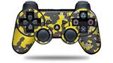 WraptorCamo Old School Camouflage Camo Yellow - Decal Style Skin fits Sony PS3 Controller (CONTROLLER NOT INCLUDED)
