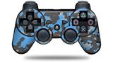 WraptorCamo Old School Camouflage Camo Blue Medium - Decal Style Skin fits Sony PS3 Controller (CONTROLLER NOT INCLUDED)