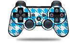 Houndstooth Blue Neon - Decal Style Skin fits Sony PS3 Controller (CONTROLLER NOT INCLUDED)