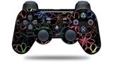 Kearas Flowers on Black - Decal Style Skin fits Sony PS3 Controller (CONTROLLER NOT INCLUDED)