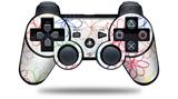 Kearas Flowers on White - Decal Style Skin fits Sony PS3 Controller (CONTROLLER NOT INCLUDED)