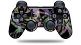 Neon Swoosh on Black - Decal Style Skin fits Sony PS3 Controller (CONTROLLER NOT INCLUDED)