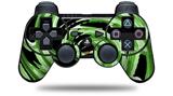 Alecias Swirl 02 Green - Decal Style Skin fits Sony PS3 Controller (CONTROLLER NOT INCLUDED)