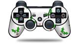 Christmas Holly Leaves on White - Decal Style Skin fits Sony PS3 Controller (CONTROLLER NOT INCLUDED)