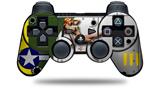 WWII Bomber War Plane Pin Up Girl - Decal Style Skin fits Sony PS3 Controller (CONTROLLER NOT INCLUDED)