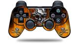 Chrome Skull on Fire - Decal Style Skin fits Sony PS3 Controller (CONTROLLER NOT INCLUDED)