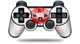 Big Kiss Red Lips on White - Decal Style Skin fits Sony PS3 Controller (CONTROLLER NOT INCLUDED)