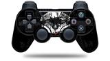 Big Kiss White Lips on Black - Decal Style Skin fits Sony PS3 Controller (CONTROLLER NOT INCLUDED)