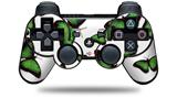 Butterflies Green - Decal Style Skin fits Sony PS3 Controller (CONTROLLER NOT INCLUDED)