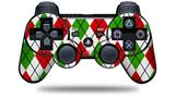 Argyle Red and Green - Decal Style Skin fits Sony PS3 Controller (CONTROLLER NOT INCLUDED)