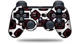 Red And Black Squared - Decal Style Skin fits Sony PS3 Controller (CONTROLLER NOT INCLUDED)
