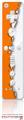 Wii Remote Controller Skin Ripped Colors Orange White
