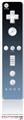 Wii Remote Controller Skin Smooth Fades Blue Dust Black