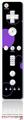 Wii Remote Controller Skin - Lots of Dots Purple on Black