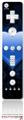 Wii Remote Controller Skin - Glass Heart Grunge Blue