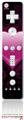 Wii Remote Controller Skin - Glass Heart Grunge Hot Pink