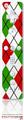 Wii Remote Controller Skin - Argyle Red and Green