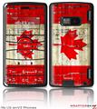 LG enV2 Skin Painted Faded and Cracked Canadian Canada Flag
