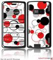 LG enV2 Skin - Lots of Dots Red on White