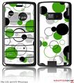 LG enV2 Skin - Lots of Dots Green on White