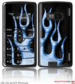 LG enV2 Skin - Metal Flames Blue