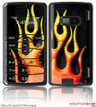 LG enV2 Skin - Metal Flames