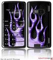 LG enV2 Skin - Metal Flames Purple