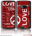LG enV2 Skin - Love and Peace Red