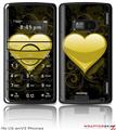 LG enV2 Skin - Glass Heart Grunge Yellow