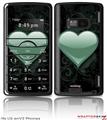 LG enV2 Skin - Glass Heart Seafoam Green