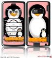 LG enV2 Skin - Penguins on Pink