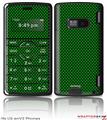 LG enV2 Skin - Carbon Fiber Green