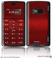 LG enV2 Skin - Brushed Metal Red