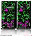LG enV2 Skin - Twisted Garden Green and Hot Pink