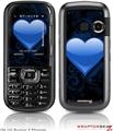 LG Rumor 2 Skin - Glass Heart Grunge Blue