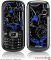 LG Rumor 2 Skin - Twisted Garden Gray and Blue