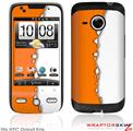 HTC Droid Eris Skin Ripped Colors Orange White